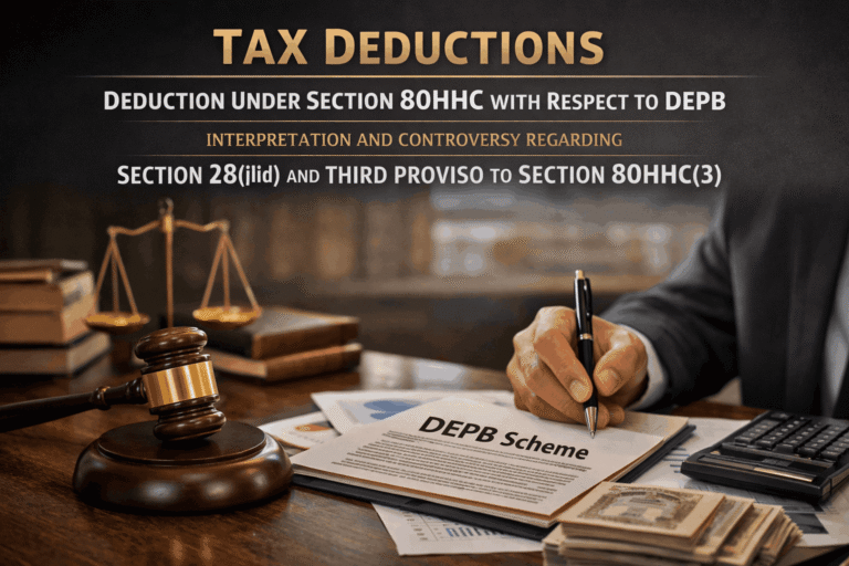 tax deductions deduction under section 80hhc