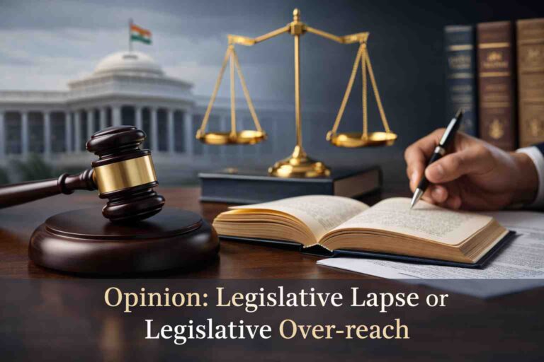 opinion legislative lapse or legislative over reach