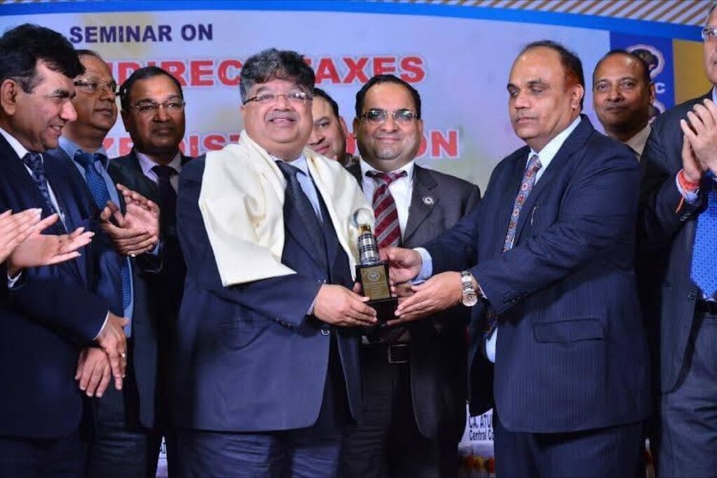Home Awarded by Ambala & Chandigarh branches of Institute of CAs on 4.5.2024.