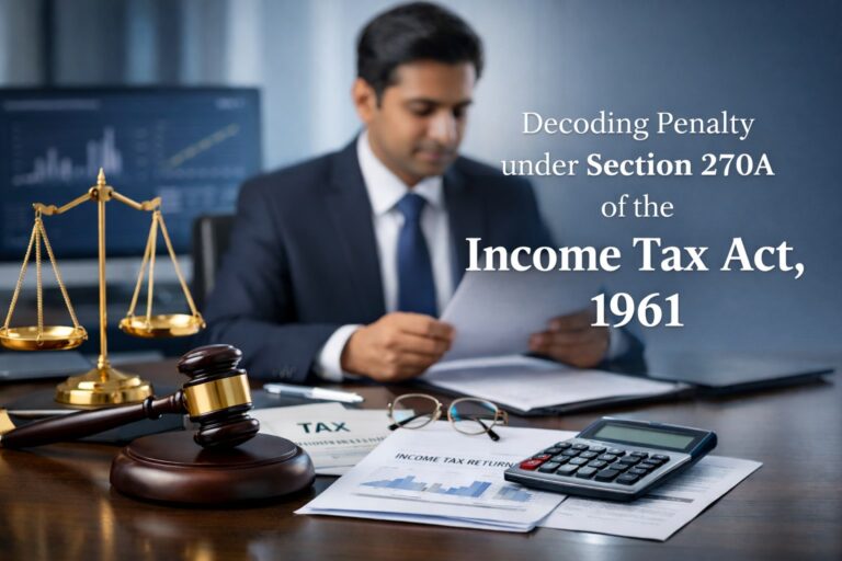 decoding penalty under section 270a of the income tax act, 1961