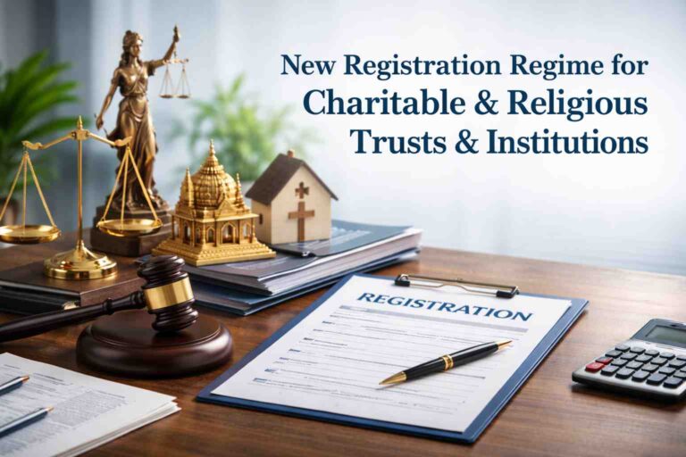 new registration regime for charitable & religious trusts & institutions!